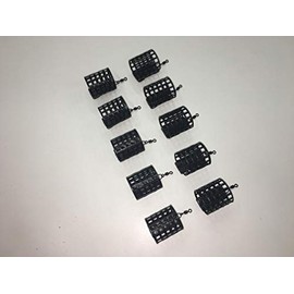 10 x Round Metal Cage Feeders with swivels - 20 grams. Carp/Coarse fishing