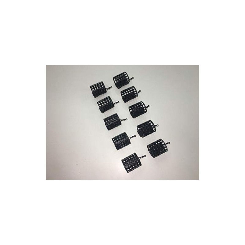 10 x Round Metal Cage Feeders with swivels - 20