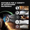 ZFULVO Brushless Cordless Angle Grinder Kit, 19500rpm Mini Electric Angle