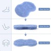Shower Foot Scrubber Mat, Blue TPR, 11.81 x 8.66 Inches,