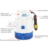 DasMarine 3000 GPH 12v Boat Marine Plumbing Electric Bilge Pump