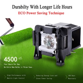 EWO'S ELP89 Replacement Lamp Bulb for Epson-ELPLP89-Powerlite-Home Cinema 5040UB 5040UBE 5050UB 5050UBE 4010 4000 Pro Cinema 4050 6050UB 6040UB Projectors