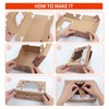 24 Pack Christmas Cookie Boxes, Foldable Treat Box with Window,