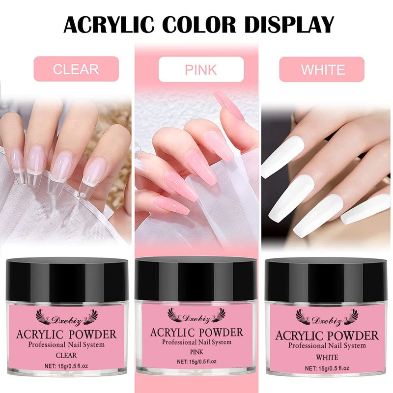 Acrylic Nail Kit Acrylic Powder & Liquid Set with Nail
