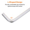 sourcing map L-Shaped Square Head Wrench 6mm Carbon Steel L-Key