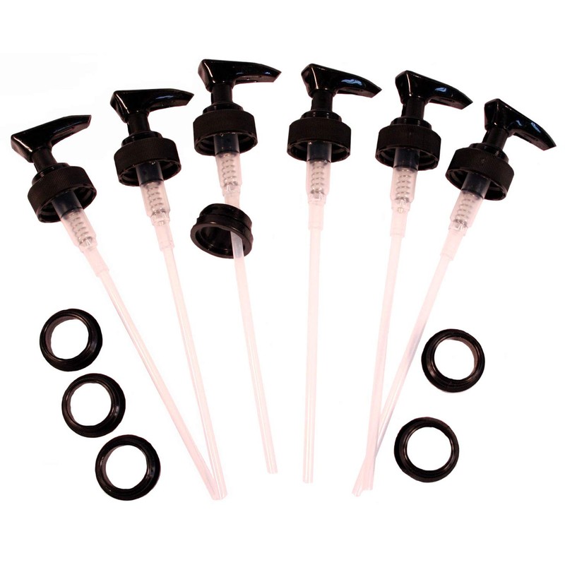 Creative Hobbies Black Plastic Dispenser Pumps with Screw Collars -