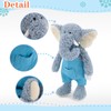 MR ViviCare 16" Soft Blue Elephant Stuffed Animals for Boys