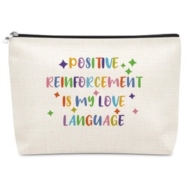 Therapist Makeup Bag Behavior Analyst Appreciation Gift Rbt Bcba Gifts for Daughter Sister Best Friend Cosmetic Bag with Zipper Aba Gift Christmas Thanksgiving Gifts for Therapist Travel Pouch