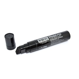 Pentel Pen N50XL-A Permanentmarker, Aluminiumgehäuse, schwarz