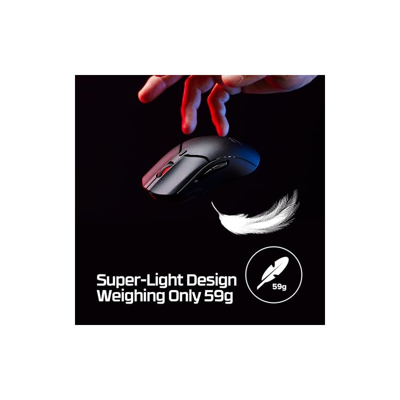 HyperX Mouse Pulsefire Haste 2 Mini - Inalámbrico para Juegos/Gaming,