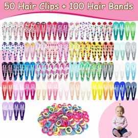 150Pcs Girls Hair Accessories Set, Hair Clips Hair Bands Set,Girls Snap Hair Clips,Baby Girls Hair Bands, Children Hair Accessories, Hair Bands,Girls Hair Barrettes for Girls, Children, Kids Baby