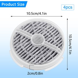4pcs are Adapted to the GL 2103 HEPA Air Purifier Filter, the HEPA Activated Carbon Filter Removes Dust and Mites and Freshens the Air, it Can be Used at Home or in the Office