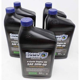 Stens Shield 5-Pack 770-250 SAE 20W-50 4-Cycle Engine Oil Quart