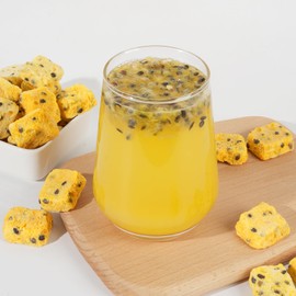 Freeze-Dried Passion Fruit Chunks 3.6 oz ，Sugar Free，No Additives,Fruit slice tea