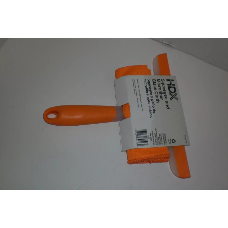 HDX SQUEEGEE AND MICROFIBER GLASS CLOTH