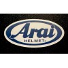 Arai Helmet sticker *Matte* Finish. Approx Size: 2-5/8”X 1-1/4”. Self