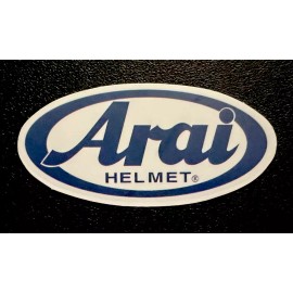 Arai Helmet sticker *Matte* Finish. Approx Size: 2-5/8”X 1-1/4”.  Self Adhesive
