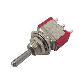 Switch, Solder TAG, SPDT, (ON)-Off-(ON), Toggle Switches, Qty X 1 | 1MS4T1B5M1QE