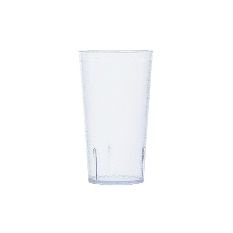 G.E.T. Heavy-Duty Plastic Restaurant Tumblers, 16 Ounce, Clear (Set of