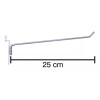 Exhivit Gancho Blister 25 Cms Cromo Panel Ranurado Exhibipanel 50pz