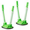 2Pcs Plastic Baggy Racks, GLADFRESIT Adjustable Bag Stand Holder, Food