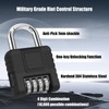 2 Pack Heavy Duty Weatherproof Padlock, Diyife Outdoor Combination Lock