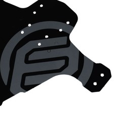 FIFTY-FIFTY MTB Mudguard, Bicycle Mudguard, Mountain Bike Rear and Front Mud Scraper Splash Guard Fit 26 27.5 29 Inch Fat Bike (Grey, Pack of 1)