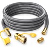 GasXpert 24FT 1/2 inch Natural Gas Hose with Quick Connect