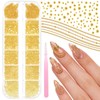 Gold Caviar Beads 0.8-2mm, Nail Chains & Metal Beads Acrylic