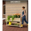 Hipicute Gardening 48x24x32-Inch Wooden Raised Garden Bed with Legs, with