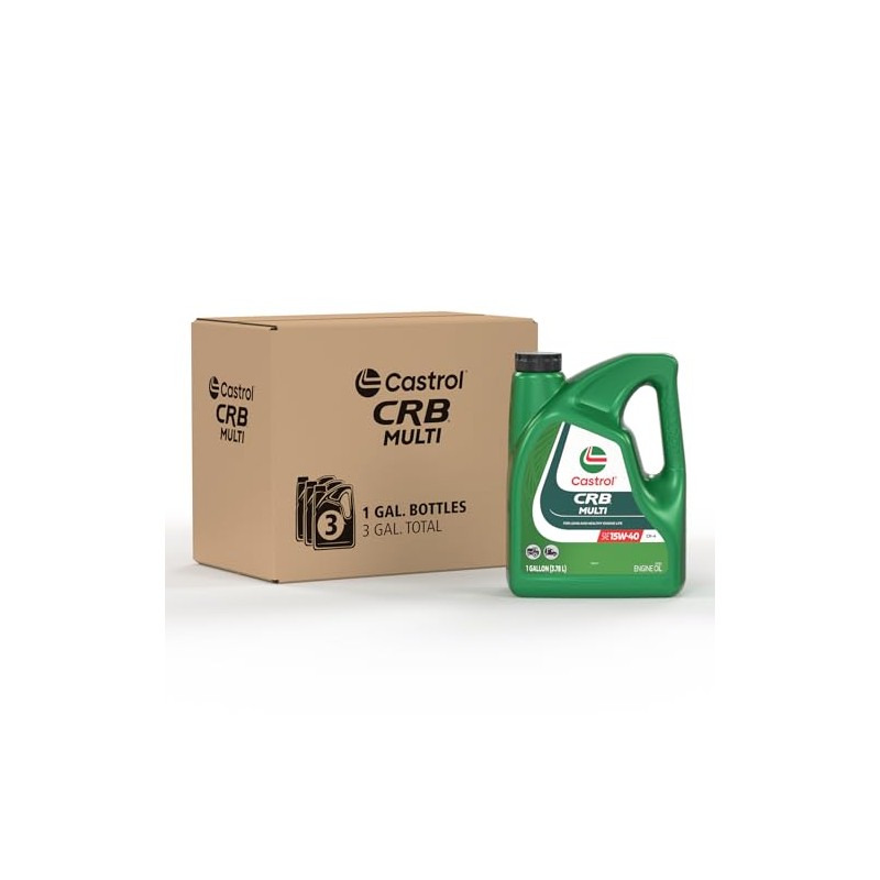 Castrol CRB Multi SAE 15W-40 CK-4, 1 Gallon, Pack of
