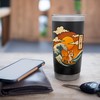 Surfing Corgi Japanese Great Wave Off Kanagawa Sunset Stainless Steel