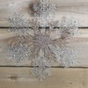 Elegance by Snow White Decorative 30cm Hanging Glitter Snowflake, Gold