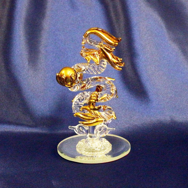Castle Enterprise Forkart Handmade Glass Craft Feng Shui Good Luck
