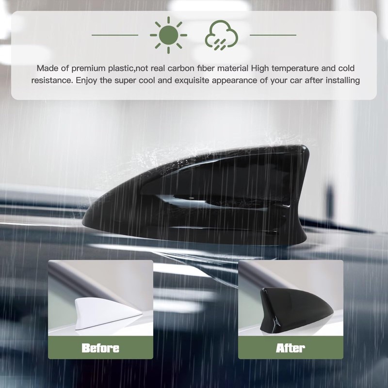 Qblahip Shark Fin Antenna Cover for 2022-2025 Honda Civic 11th