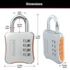 Master Lock 653EURD Combination Padlock with Zinc Body, Random Color,