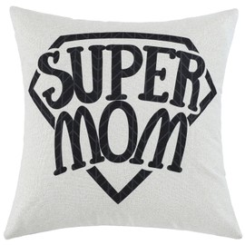 MADIZZ Super MOM Throw Pillow Cover 18 x 18 Inch, Birthday Christmas Thanksgiving Day Gifts