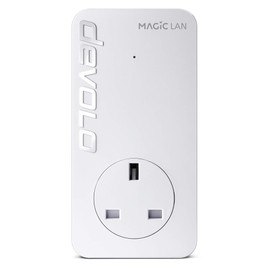 devolo 8289 Magic 1-1200 LAN Add-on Powerline Adapter,Stable Home Working, High Performance(Up to 1200 Mbps for Your Home Network, Internet from Any Wall Socket,Plug and Play, Easy Config),White