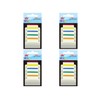 4A Durable File Tabs,Divider Tabs,Page Marker Index Label Flags,Transparent Stickers,Writable,Bookmarks,Repositionable,Great