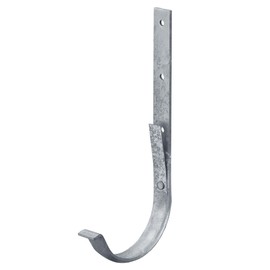 INEFA Gutter Iron, Gutter Holder, Semicircular NW125 / 125 mm Silver Gutter Accessories, Gutter Holder Made of Galvanised Steel, Easy Plug-In Installation