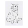 'Fancy Bow Tie Cat' Temporary Tattoo - Water Resistant, Skin-Safe,