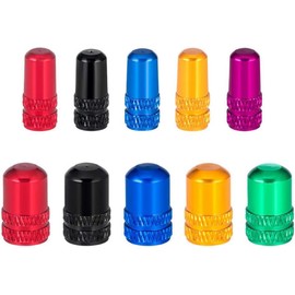 4pcs Red Presta Valve Caps, Aluminum Alloy for Bicycle Valve Stem Cap Dust Cover Bike Tire Valve Caps Tyre Air Caps Presta Valves Cover Decorative for Bicycle Valve Caps