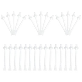 DEVENTORZ Nose Wax Dedicated Stick Hair Removal Wax Sticks, Set of 30, Double Sided Hair Removal Tool, Nose Tweezer Rubber Stick for Men and Women, Plastic Disposable Hair Removal Wax Applicator