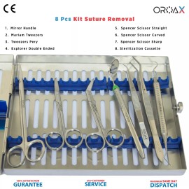OROAX Kit de herramientas para retirar suturas quirúrgicas médicas Cirugía de tejidos