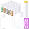 Singhoow 100 Pcs 5g Lip Balm Tubes with Filling Tray