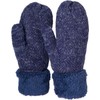 styleBREAKER 09010031 Women's Warm Winter Knitted Mittens, Gloves with Diamond