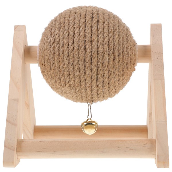 ABOOFAN Cat Scratcher Toy with Sisal Ball Cats Scratching Rope