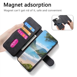 Ephoou Detachable Walle for Pixel 10 Pro XL Case with Card Slot CMG-Black