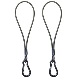 Amon OGC 8610 Bungee Loops, Carabiner Ends, Total Length 11.8 Inches (30 cm), Cord Diameter 0.2 Inches (5 mm)