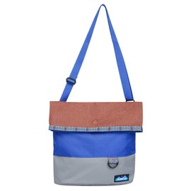 KAVU Kopachuck Cross Body Tote Bag Adjustable Strap Fold Over Top -Sepia Sky
